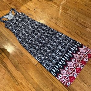 🍒 Aztec Print Maxi Dress